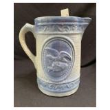 Eagle Blue & White Pitcher