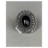 Black Onyx Ring Size 6
