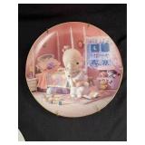 Precious Moments Plate 4100 B Bunnies
