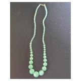 Aqua Vintage Graduated Necklace
