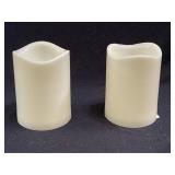 Set of White Candles 4' Tall