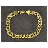 14KT Gold Over Sterling Silver 8' Bracelet
