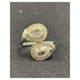 CZ And Silver Ring Size 10
