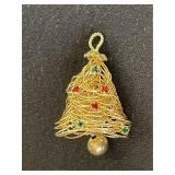 Estate Crystal Christmas Tree Pin
