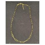 Ion Plated Paper clip Necklace 22-24'