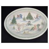 Precious Moments Medium Plate Xmas