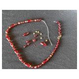 Vintage Ruby Red Necklace