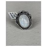 White Rainbow Ring Size 8