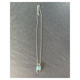 Vintage S. W. Style Turquoise Necklace