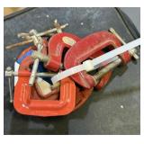 6 Small Metal C-Clamps