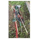 Group of Long Handled Tools & Misc.
