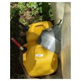 2 Poly Diesel Gas Cans & Funnel