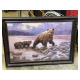 Framed Bear Print