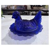 Cobalt Blue Nesting Chicken Basket