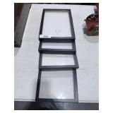 4 Empty Table Top Display Cases