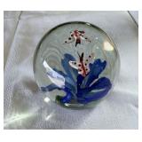 Blue Floral Paperweight