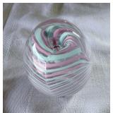 Pink & Blue Swirl Paperweight