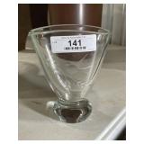 Vintage Etched Glass Vase
