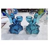 Glass Angels Candle Holders