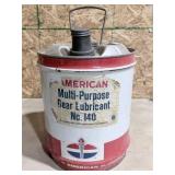 Vintage American Oil Co. 5 Gallon Can