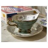 Vintage Matching Gold Trim Cup & Saucer