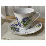Vintage Matching Floral Cup & Saucer