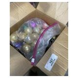 Box of Christmas Ornaments