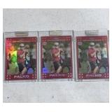 3 Incased Factory Sealed Football Cards