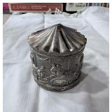 Silver Plated Carousel Bank