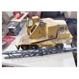 Vintage Michigan Metal Toy Crane