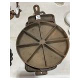 3 Cast Iron Corn Bread Pans