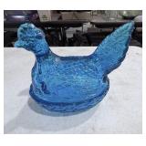 Aqua Blue Nesting Chicken Basket