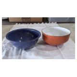 2 Enamel Bowls