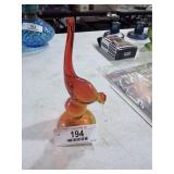 Glass Bird Paperweight