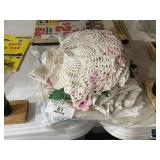 Lot of Doilies and Cross Stitch Linen Pieces