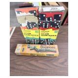 3 Vintage Domino Sets