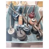 Lot of Oil Cans