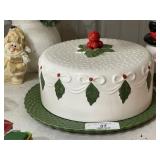 Christmas Ceramic Cake Dish