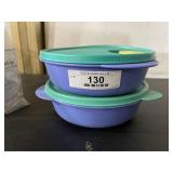 2 Sectional Lunch Tupperware Containers
