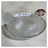 Clear Glass Nesting Hen