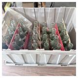 Plastic Tote of Coca Cola Bottles
