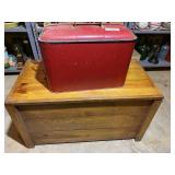 Vingage Cooler, Wood Chest / Trunk