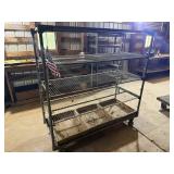Rolling Metal Storage Rack