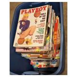 Two Totes of Adult Magazines