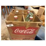4 Coca Cola Syrup Bottles With Box