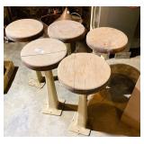Five Soda Fountain Style Stools