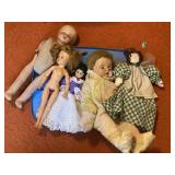 Lot of Assorted Dolls