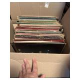 Box of Vintage Vinyl Records