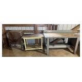 2 Work Tables & Rolling Steel Cabinet