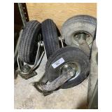 Four Pneumatic Caster Tires
